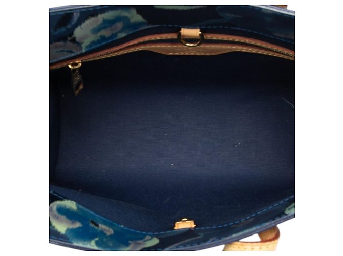 Borsa Louis Vuitton Monogram Vernis Ikat Catalina BB Blu - vista 4