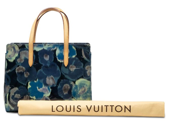 Borsa Louis Vuitton Monogram Vernis Ikat Catalina BB Blu - vista 8