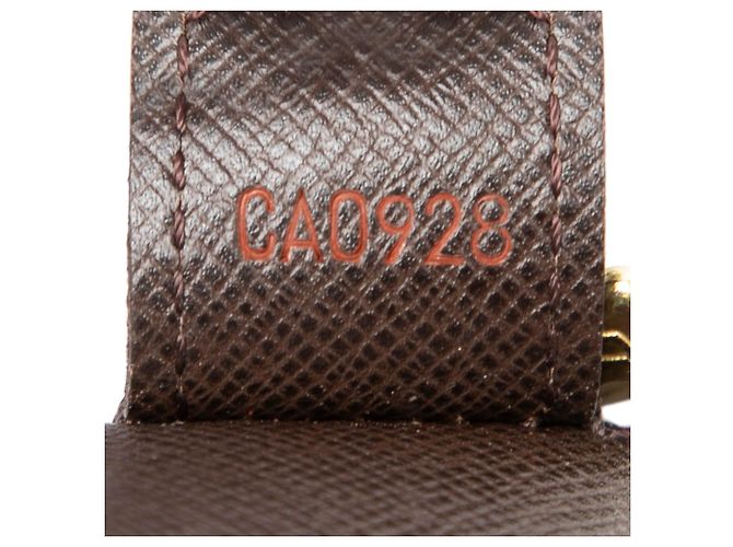 Borsa a pochette Louis Vuitton Damier Ebene Trousse Toilette 25 Marrone - vista 6