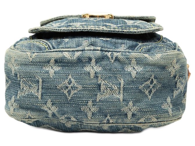 Borsa Camera Louis Vuitton Monogram Denim Blu - vista 3