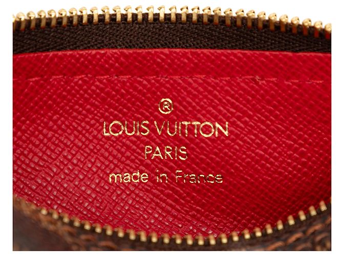 Borsa a mano Louis Vuitton Damier Ebene Papillon Pochette Marrone - vista 5
