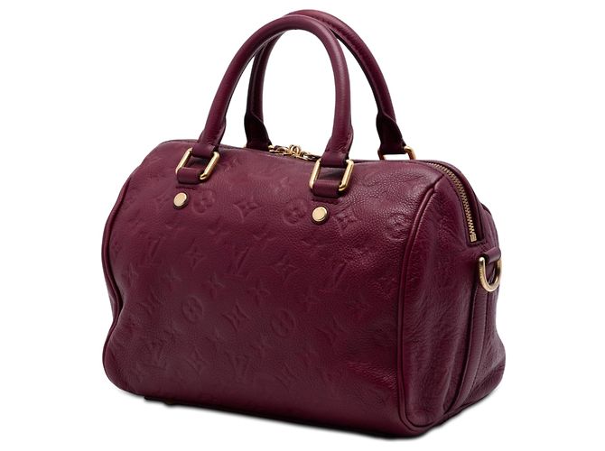Borsa Louis Vuitton Monogram Empreinte Speedy Bandouliere 25 rossa Rosso - vista 2