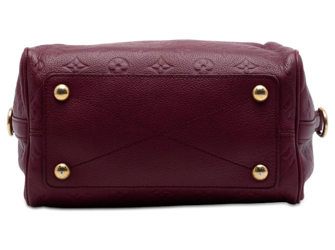 Borsa Louis Vuitton Monogram Empreinte Speedy Bandouliere 25 rossa Rosso - vista 3
