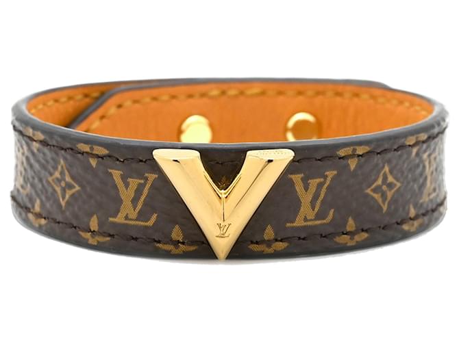 Bracciale Essential V Monogram Louis Vuitton Marrone - vista 3