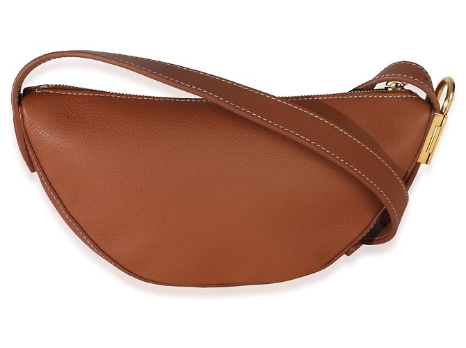 Bumbag Borsello Low Key Louis Vuitton in pelle di vitello liscia Cognac Marrone - vista 2