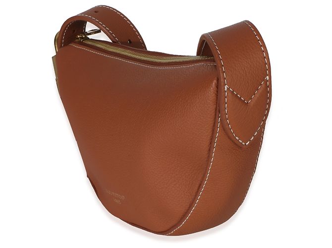 Bumbag Borsello Low Key Louis Vuitton in pelle di vitello liscia Cognac Marrone - vista 3