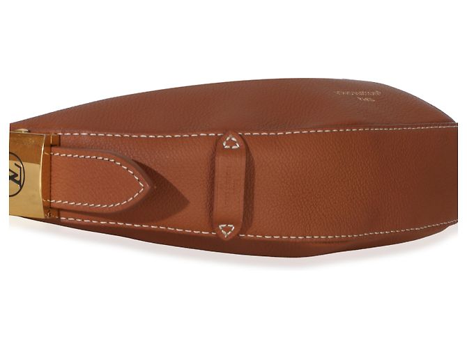 Bumbag Borsello Low Key Louis Vuitton in pelle di vitello liscia Cognac Marrone - vista 7