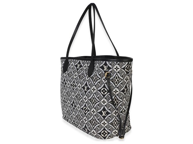 Louis Vuitton Black Since 1854 Jacquard Neverfull MM Nero - vista 3