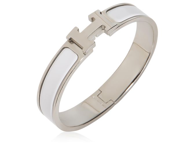 Bracciale Hermès Clic H In Blanc - vista 2