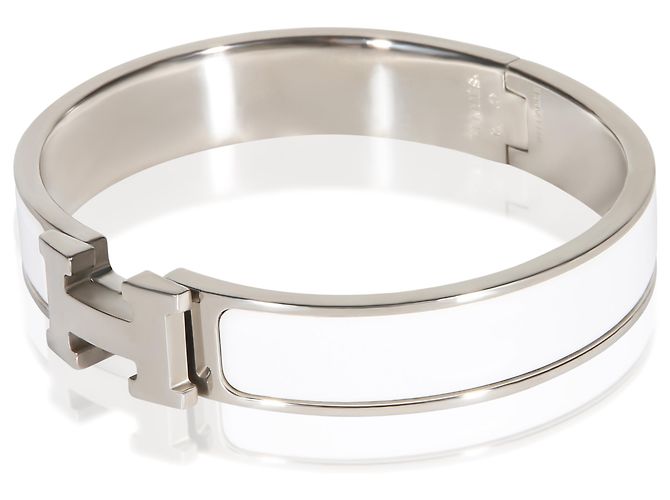 Bracciale Hermès Clic H In Blanc - vista 3