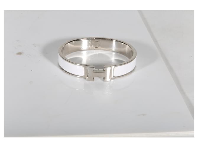 Bracciale Hermès Clic H In Blanc - vista 5