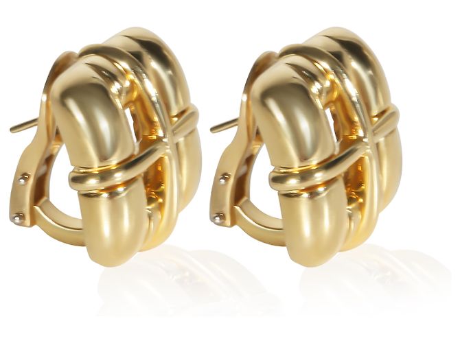 Orecchini Tiffany & Co. Biscayne quadrati in oro giallo - vista 3