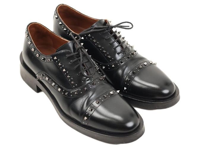Scarpe Oxford Valentino Garavani Rockstud Gentleglam Nero - vista 2