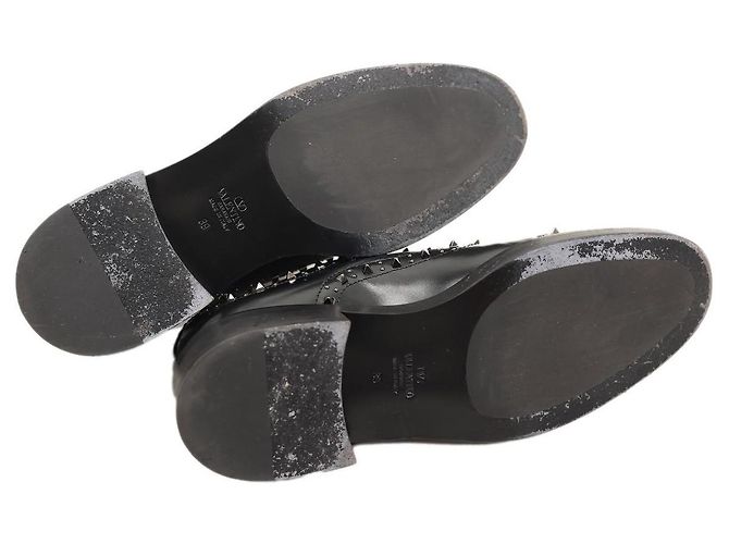 Scarpe Oxford Valentino Garavani Rockstud Gentleglam Nero - vista 4