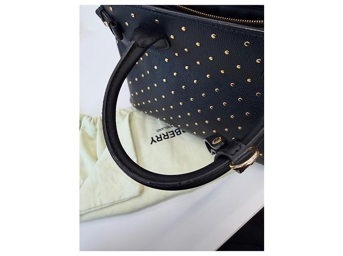 Borsa Tote Burberry in pelle nera borchiata Nero - vista 9