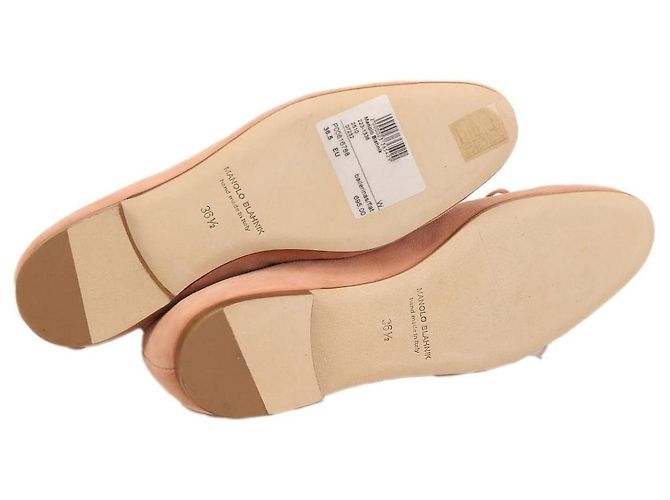 Bailarinas de ante rosa Manolo Blahnik - vista 3