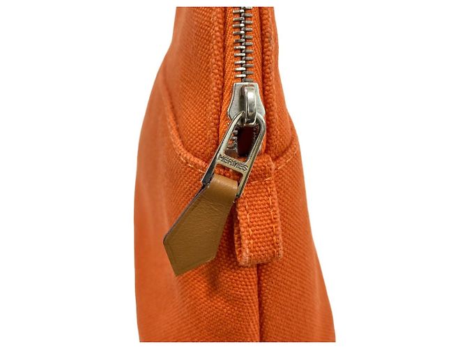 Hermès Hermes Bolide Pouch 20 in Orange Arancione - vista 10