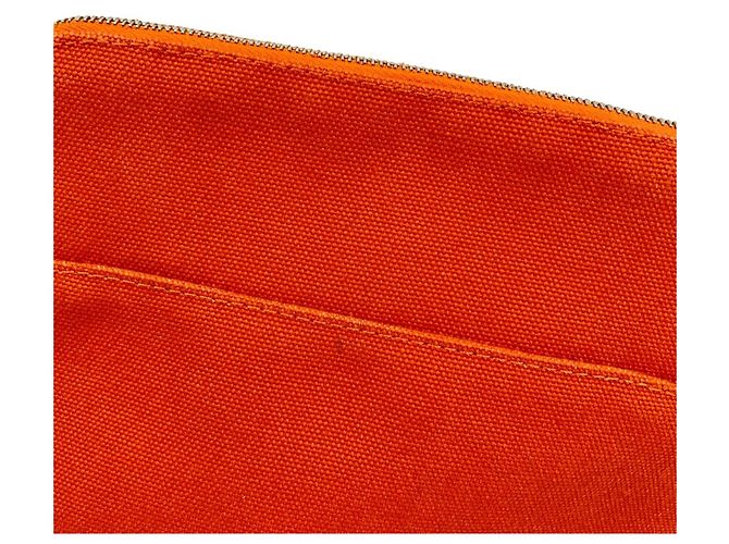 Hermès Hermes Bolide Pouch 20 in Orange Arancione - vista 12