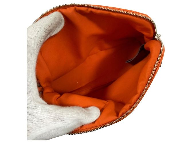 Hermès Hermes Bolide Pouch 20 in Orange Arancione - vista 7