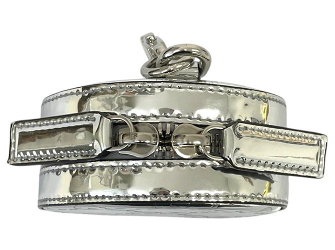 Clutch Gucci GG Shima Mirror Effect Argento - vista 7