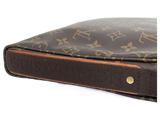 Borsa a tracolla Louis Vuitton Trotta Beaucoup Monogram Marrone - vista 8