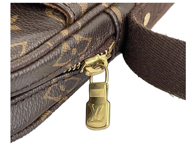 Borsa a tracolla Louis Vuitton Trotta Beaucoup Monogram Marrone - vista 9