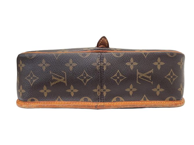 Borsa a tracolla Louis Vuitton Monogram Sologne Marrone - vista 4