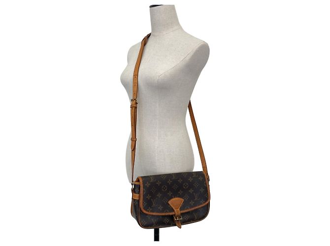 Borsa a tracolla Louis Vuitton Monogram Sologne Marrone - vista 8
