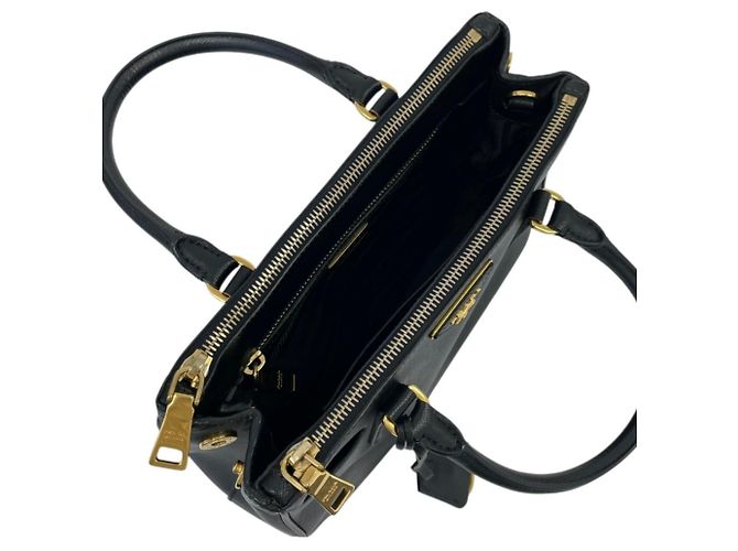 Borsa a mano/Borsa a tracolla Prada Galleria in pelle Saffiano Nero - vista 6