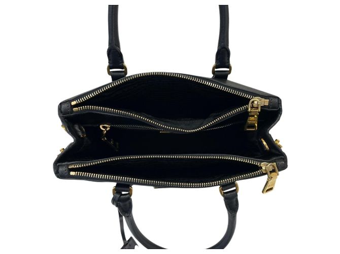 Borsa a mano/Borsa a tracolla Prada Galleria in pelle Saffiano Nero - vista 7