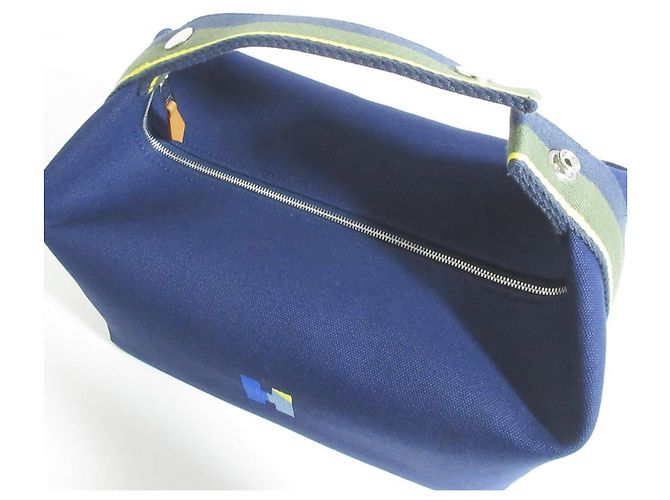 Hermès HERMES Brides a Black GM H Pavillon Handbag Pouch Marine Women's - Ansicht 7