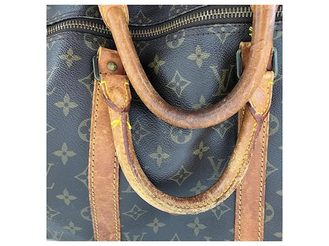 Borsa Boston Louis Vuitton Monogram Keepall 50 Marrone - vista 10
