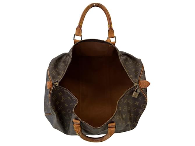 Borsa Boston Louis Vuitton Monogram Keepall 50 Marrone - vista 5