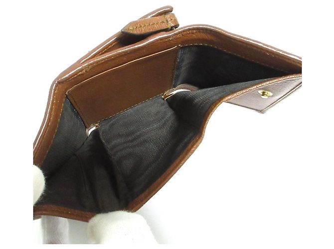 Cartera tri-fold Gucci Diana Bamboo Castaño - vista 10