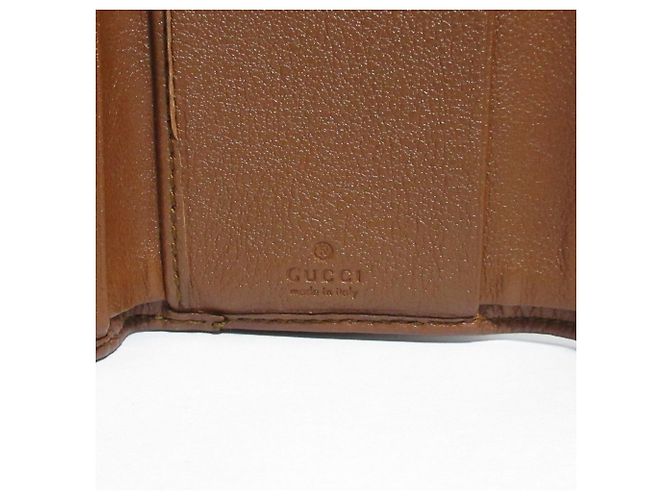 Cartera tri-fold Gucci Diana Bamboo Castaño - vista 11