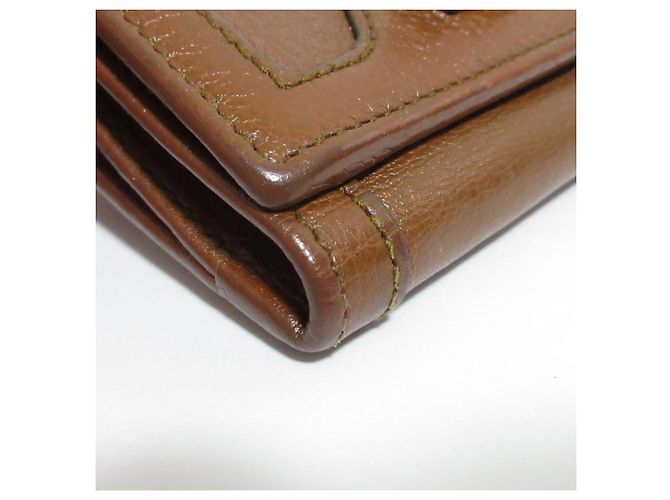 Cartera tri-fold Gucci Diana Bamboo Castaño - vista 13