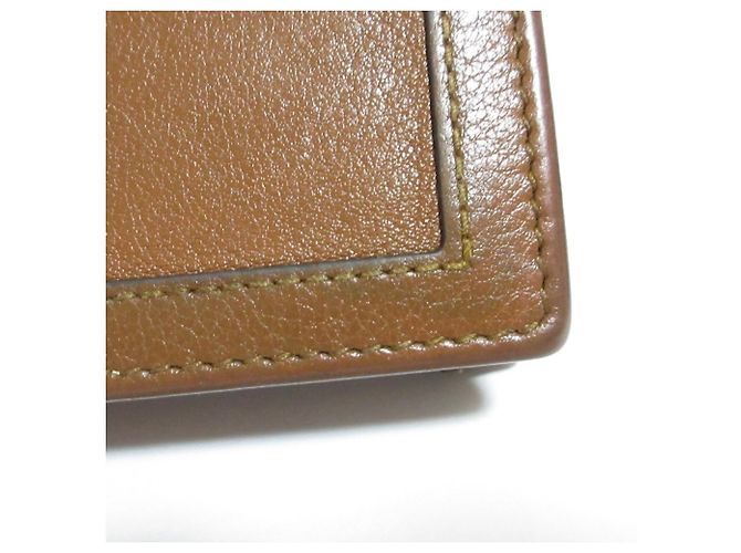 Cartera tri-fold Gucci Diana Bamboo Castaño - vista 16