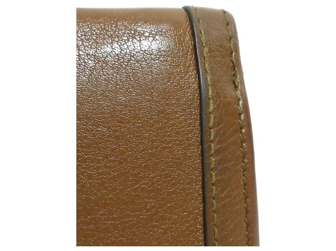 Cartera tri-fold Gucci Diana Bamboo Castaño - vista 17