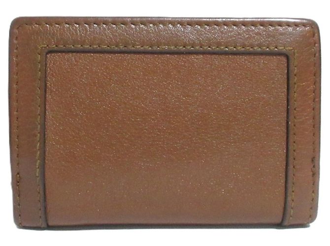 Cartera tri-fold Gucci Diana Bamboo Castaño - vista 3