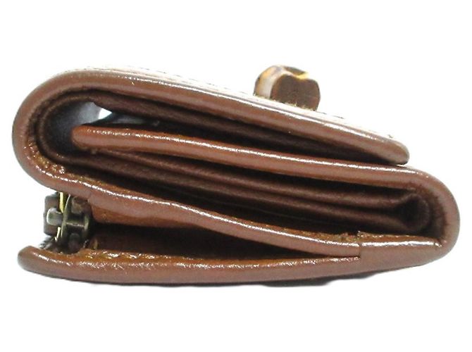 Cartera tri-fold Gucci Diana Bamboo Castaño - vista 4