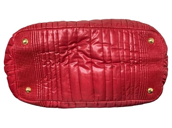 Borsa Prada Tessuto Impuntu Rosso - vista 4