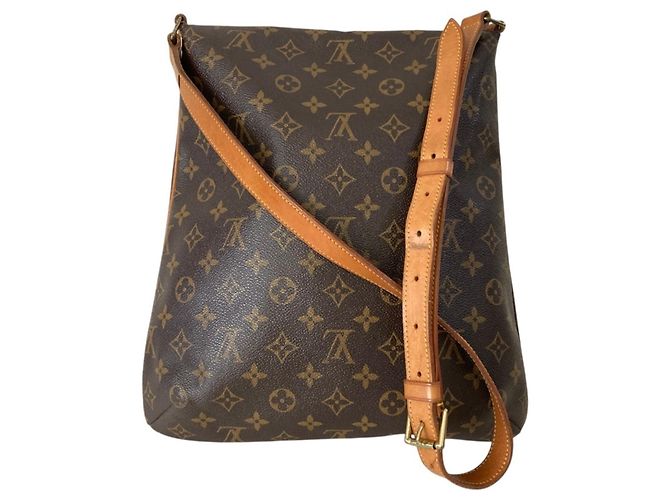 Borsa a tracolla Louis Vuitton Monogram Musette Marrone - vista 3