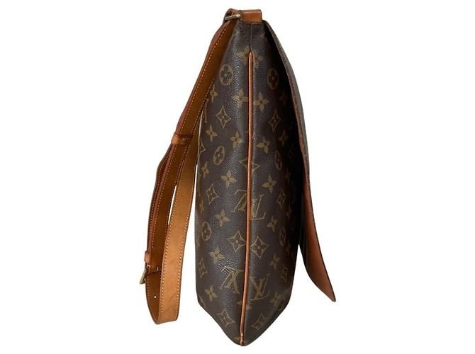Borsa a tracolla Louis Vuitton Monogram Musette Marrone - vista 4