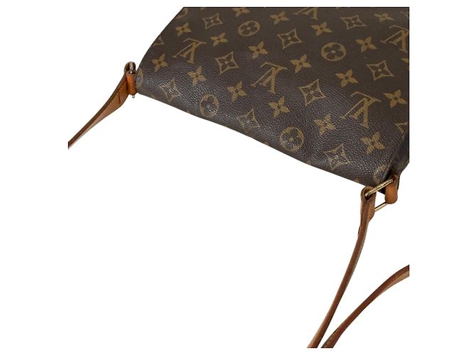 Borsa a tracolla Louis Vuitton Monogram Musette Marrone - vista 7