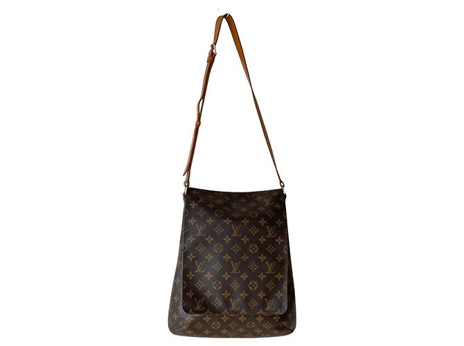 Borsa a tracolla Louis Vuitton Monogram Musette Marrone - vista 8