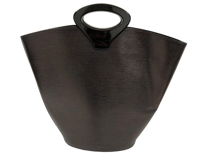 Borsa Louis Vuitton Noctambule in pelle Epi Nero - vista 2