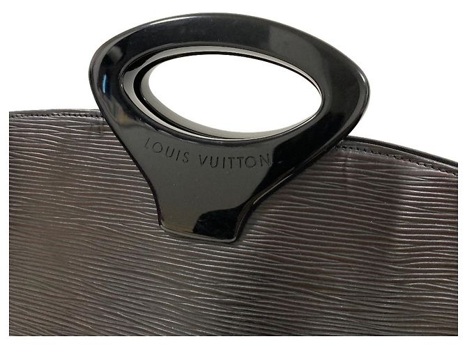 Borsa Louis Vuitton Noctambule in pelle Epi Nero - vista 7