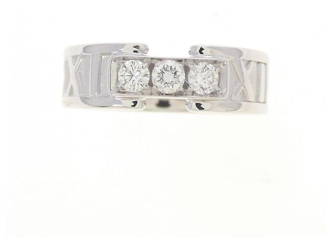 Tiffany & Co Anello Tiffany Atlas Band in oro bianco 18K - vista 2