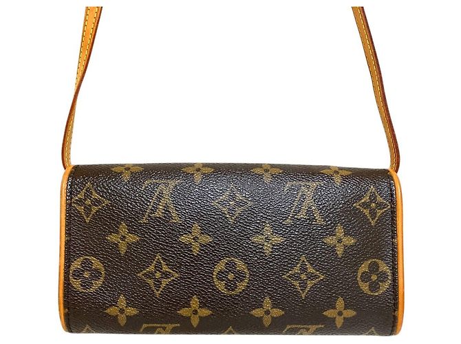 Borsa a tracolla Louis Vuitton Monogram Pochette Twin PM Marrone - vista 2