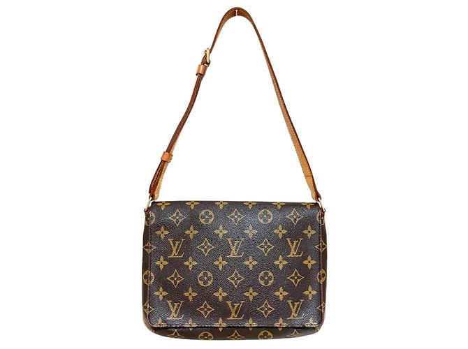 Louis Vuitton Musette Tango Monogram Schultertasche Braun - Ansicht 3